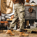 Vintage Loose Cotton Big Pockets Cargo Pants