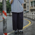 Japanese Retro Loose Straight Leg Casual Pants