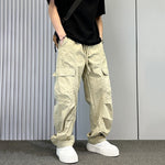 American Loose Straight Wide-leg Scimitar Overalls