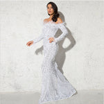 Amelia Sinclair | Off-Shoulder Sequin Mermaid Gown For Women