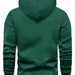 KZZ print hoodie men's fleece sweatshirt, United States letter print unisex casual
