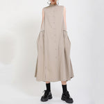Fake Two Piece Irregular Vest Dress