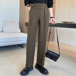 British Slim Fit  Straight Leg Trousers