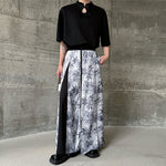Printed Multi-panel Casual Trousers