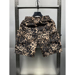 Leopard Print Quick-drying Loose-fitting Five-point Pants