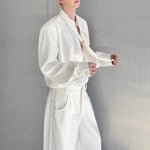 Detachable Tie Metal Accessories Loose Shirt