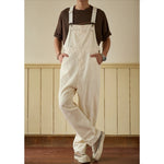 Retro Loose-Fit Casual Workwear Cargo Overalls