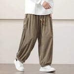 Corduroy Side Pocket Loose Wide-leg Casual Pants