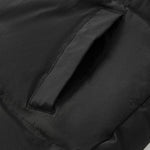 KZZ Men's Solid Color Pocket Zipper Hooded Coat