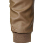 Valencrest Stand-Collar Leather Bomber