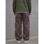 Japanese Loose Multi-pocket Straight-leg Cuffed Cargo Pants