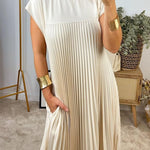 La Scintilla | Sleeveless Pleated Dress