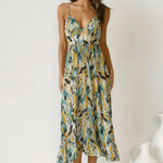 The Spark | Vibrant Color Midi Dress