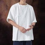 Retro Button-down Short-sleeved Shirt