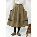 Women's Cracked Color Block Flower Tulip Skirt