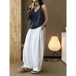 Women's Drawstring Elastic-waist Loose Casual Pants