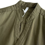 Breathable Cotton Stand Collar Long Sleeve Shirt Casual Top