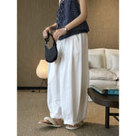 Women's Drawstring Elastic-waist Loose Casual Pants