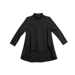 Loose-fitting Casual Turtleneck T-shirt