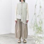 Women's Asymmetrical Draped Hem Hand-Stitched Vest