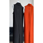 Women's V-neck Sleeveless Twist-waist Dress