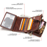 RFID Multifunctional Leather Wallet