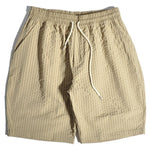Outdoor Seersucker Plaid Beach Shorts