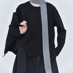 Women's Wavy Hem Casual Round Neck Shirt