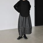 Womenâ€™s Retro Plaid Loose-fitting Tulip Pants