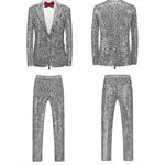 Sequined Suit Set Stage Performance Party Tuxedo