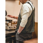 Retro Multi-pocket Dual-purpose Crossbody Vest