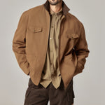 American Retro Washed Lapel Jacket