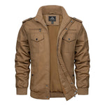 KZZ autumn men's casual windbreaker jacket workwear stand collar bomber jacket