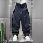Loose-fitting Wide-leg Curved Pants