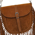 Vintage Bohemian Tassel Suede Shoulder Bag