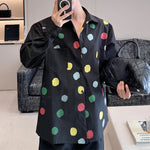Polka Dot Print Loose Shirt