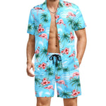 KZZ Men's Hawaiian-Style Suit