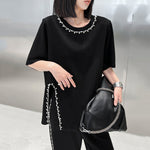 Beaded Black Casual Suit