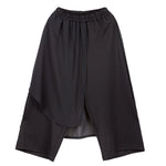 Patchwork Asymmetric Pants Skirt