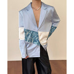 Silky Sequined Tassel Stage Party Shirt Jacket