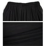 Women's High-waisted Loose Casual Faux Two-piece Pants