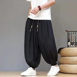 Breathable Loose-Fit Ice Silk Wide-Leg Pants