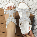 Maison | Orthopedic sandals with crystal details
