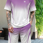 KZZ Men's short Sleeve Gym Training set