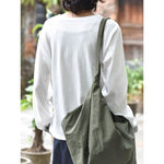 Women's Japanese Loose Graphic Striped Patchwork Crewneck T-shirt