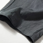 Breathable Elastic Waist Loose Curved Trousers