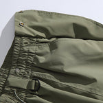Winter Fleece-lined Drawstring Waterproof Pants