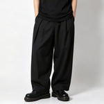 High-Waisted Loose-Fit Straight-Leg Pants