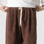 Retro Casual Corduroy Straight Leg Pants
