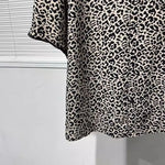Leopard Print Wrinkle-free Loose-fitting Shirt